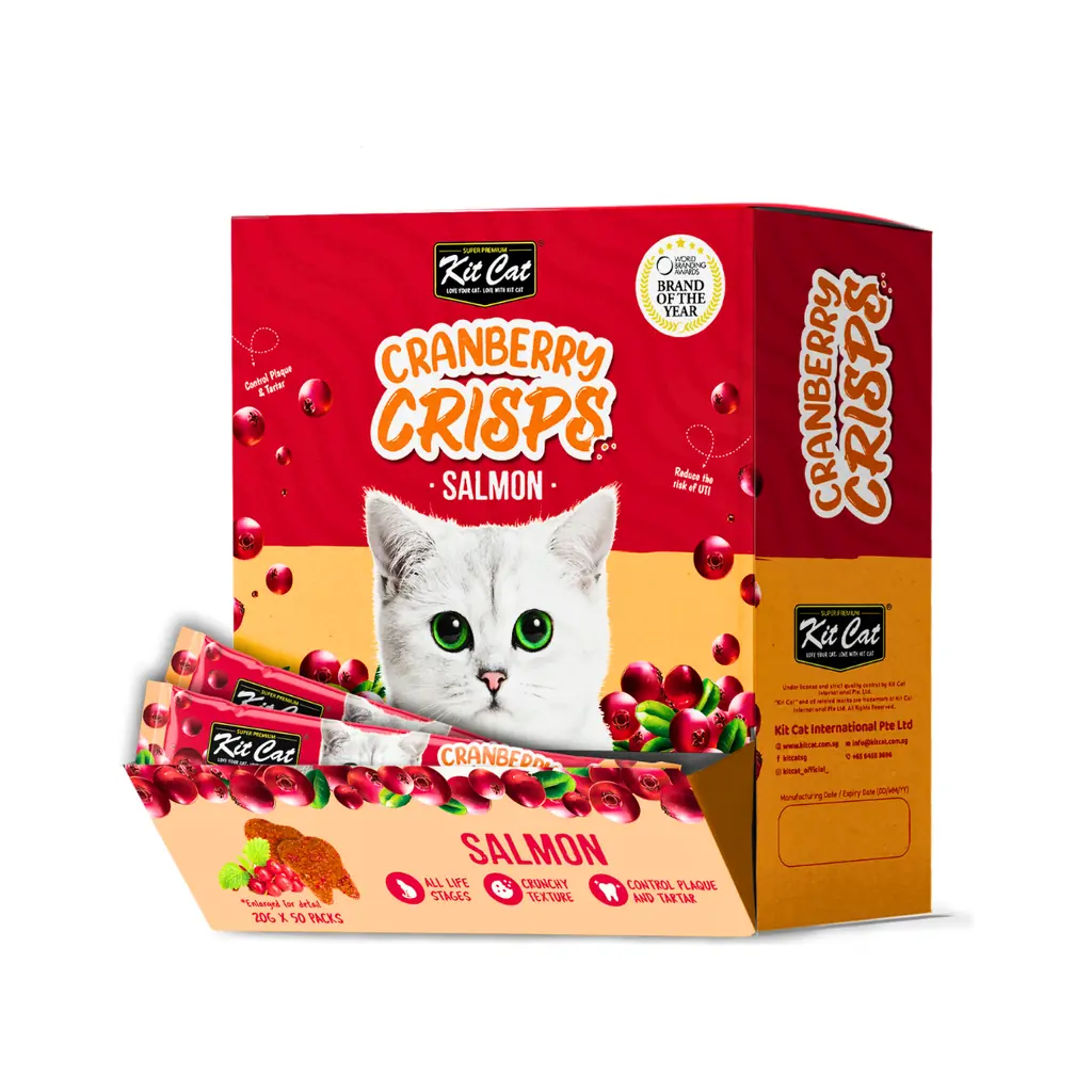 تشویقی بچه گربه کیت کت با طعم سالمون Kit Cat Kitty Crunch وزن ۶۰ گرم - تصویر 3