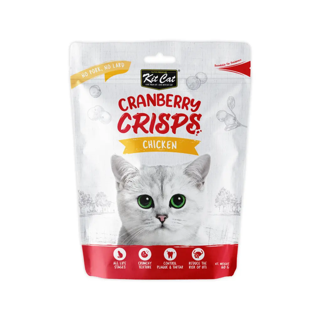 تشویقی بچه گربه Kit Cat Kitty Crunch با طعم مرغ، اسنک ترد و خوش‌عطر مناسب گربه‌های کوچک