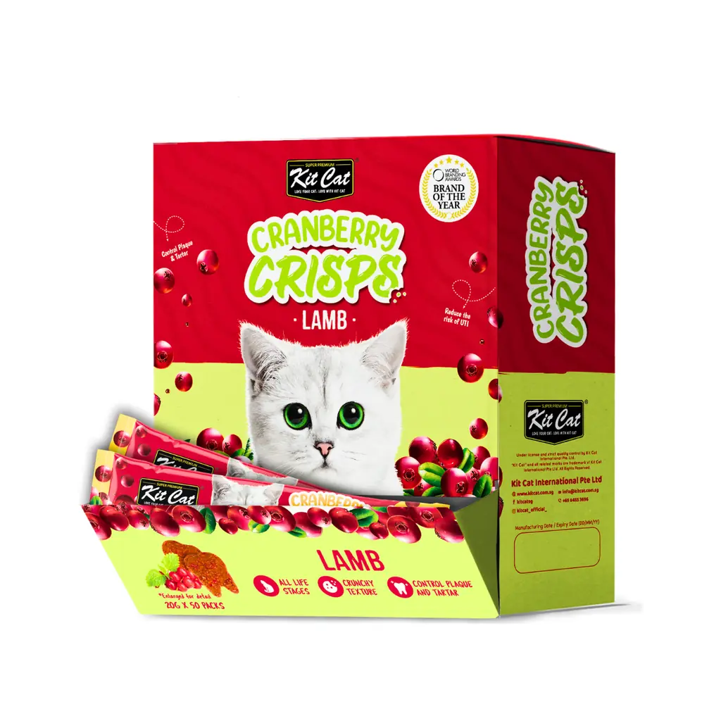 تشویقی چیپسی گربه با طعم بره کیت کت Kit Cat Crisps بسته 3 عددی - تصویر 2