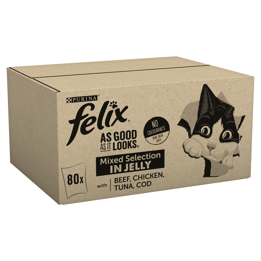 غذای پوچ گربه بالغ با طعم مرغ فلیکس Felix ,Pouch Chicken وزن 85 گرم - تصویر 5