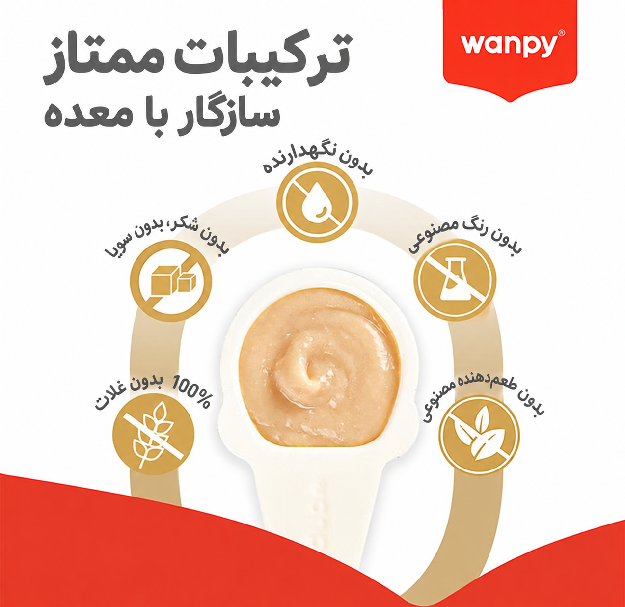 بستنی قاشقی گربه ونپی با طعم ماهی سالمون Wanpy Lickable Cream بسته 10 عددی - تصویر 4