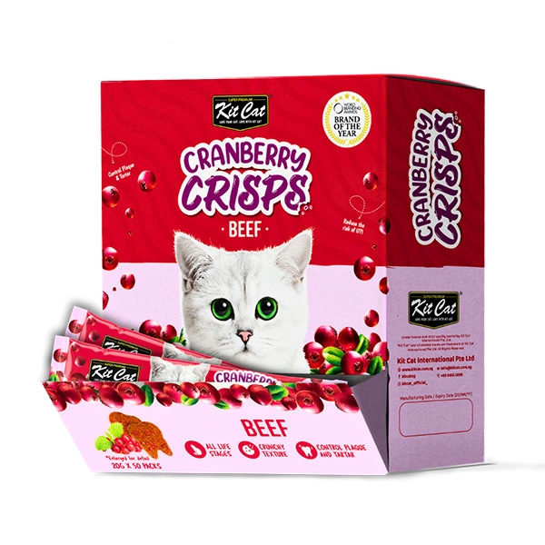 تشویقی چیپسی گربه کیت کت با طعم گوشت گاو Kit Cat Crisps Cat Treat With Beef وزن 20 گرم - تصویر 2